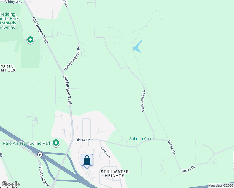 map of restaurants, bars, coffee shops, grocery stores, and more near 2448 Henderson Road in Redding