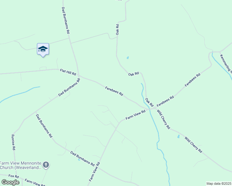 map of restaurants, bars, coffee shops, grocery stores, and more near 30 Ferebees Road in Pine Grove
