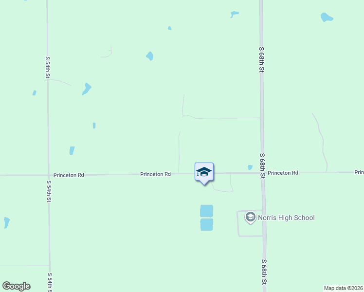 map of restaurants, bars, coffee shops, grocery stores, and more near 6300 Princeton Road in Firth