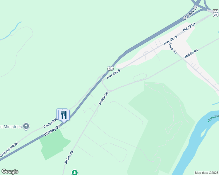 map of restaurants, bars, coffee shops, grocery stores, and more near 43 T381 in Lewistown