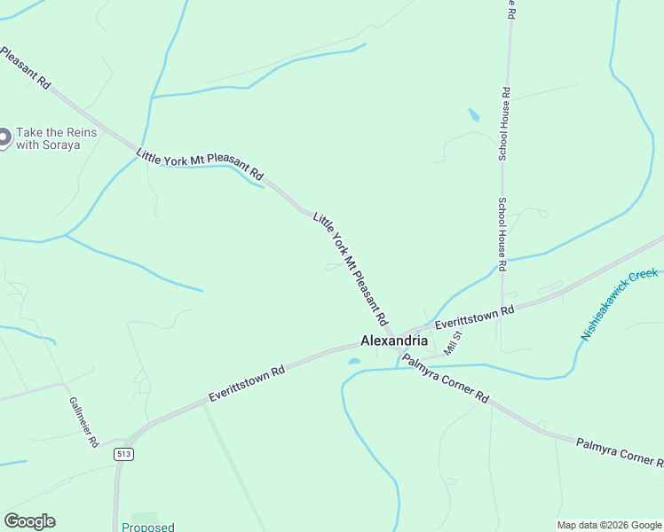 map of restaurants, bars, coffee shops, grocery stores, and more near 1663 County Road 519 in Alexandria