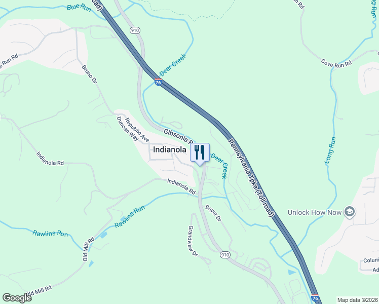 map of restaurants, bars, coffee shops, grocery stores, and more near 82 Summit Dr in Indianola
