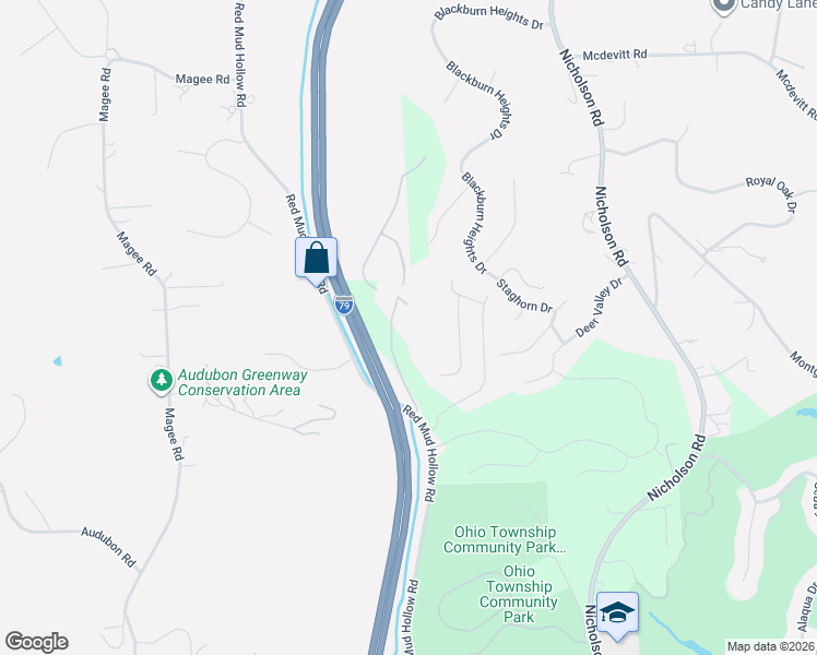 map of restaurants, bars, coffee shops, grocery stores, and more near 802 Sonie Drive in Sewickley