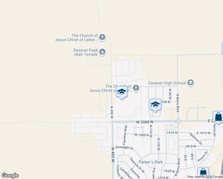map of restaurants, bars, coffee shops, grocery stores, and more near in Tooele