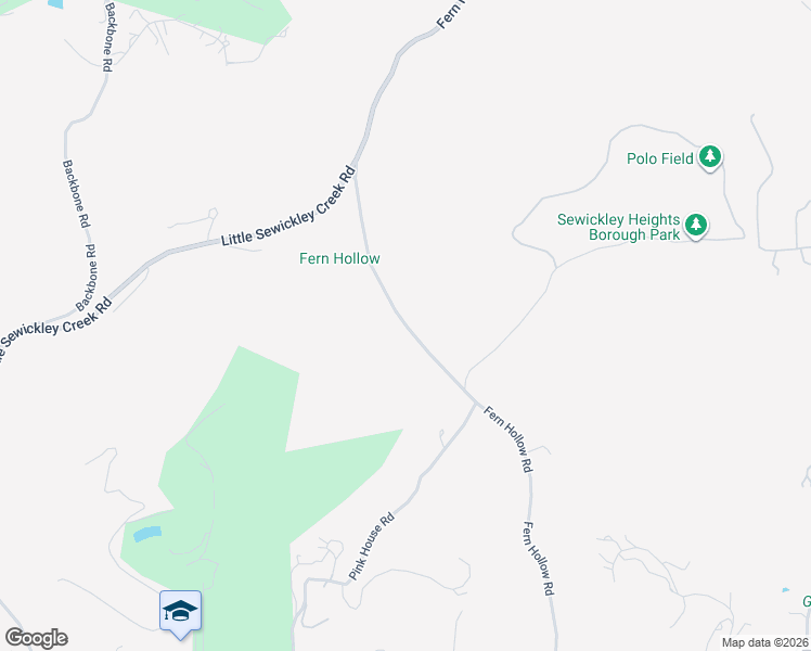 map of restaurants, bars, coffee shops, grocery stores, and more near Fern Hollow Road in Sewickley