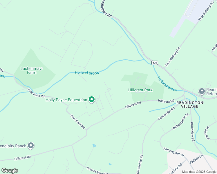 map of restaurants, bars, coffee shops, grocery stores, and more near 89 Hillcrest Road in Readington Township
