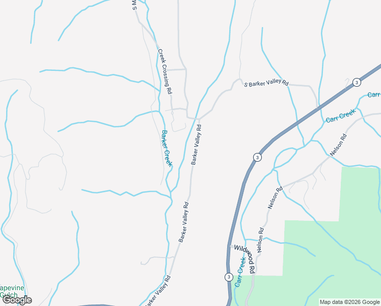 map of restaurants, bars, coffee shops, grocery stores, and more near 769 Barker Valley Road in Hayfork