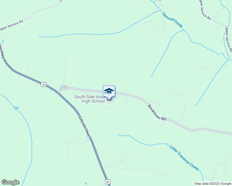 map of restaurants, bars, coffee shops, grocery stores, and more near 4949 State Route 151 in Hookstown