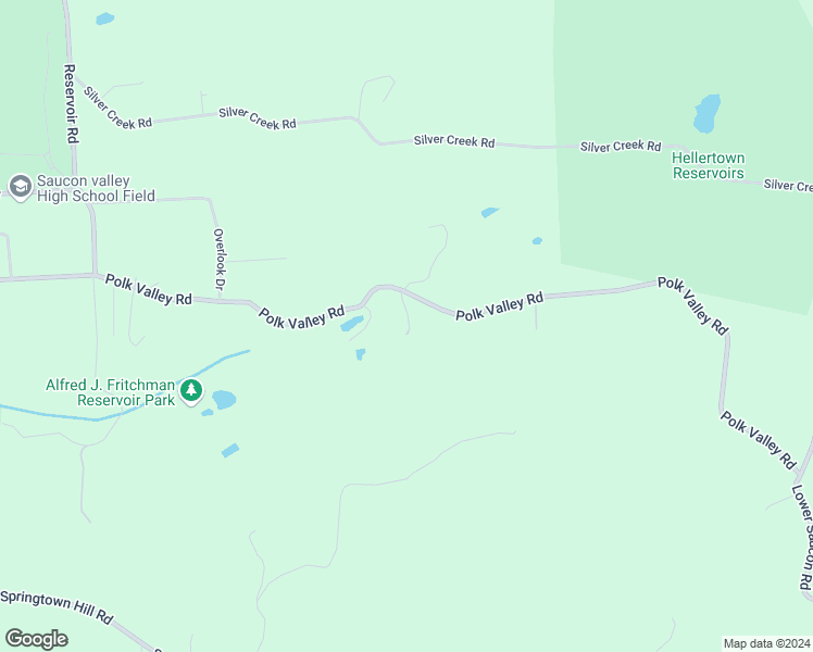 map of restaurants, bars, coffee shops, grocery stores, and more near 2306 Polk Valley Road in Hellertown