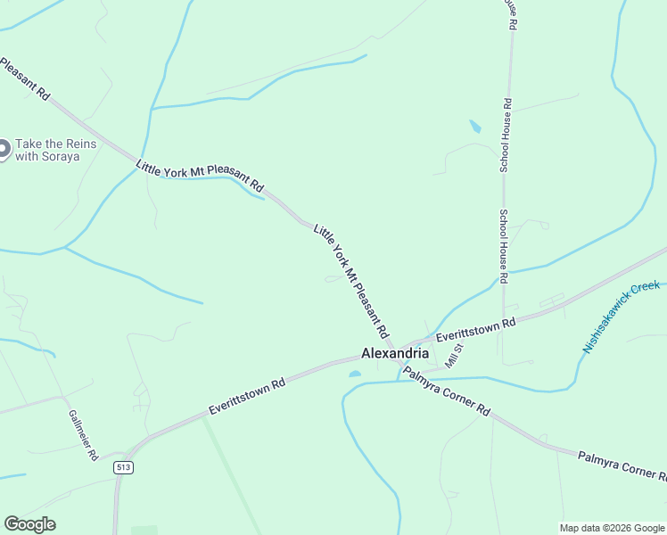 map of restaurants, bars, coffee shops, grocery stores, and more near 1663 County Road 519 in Alexandria