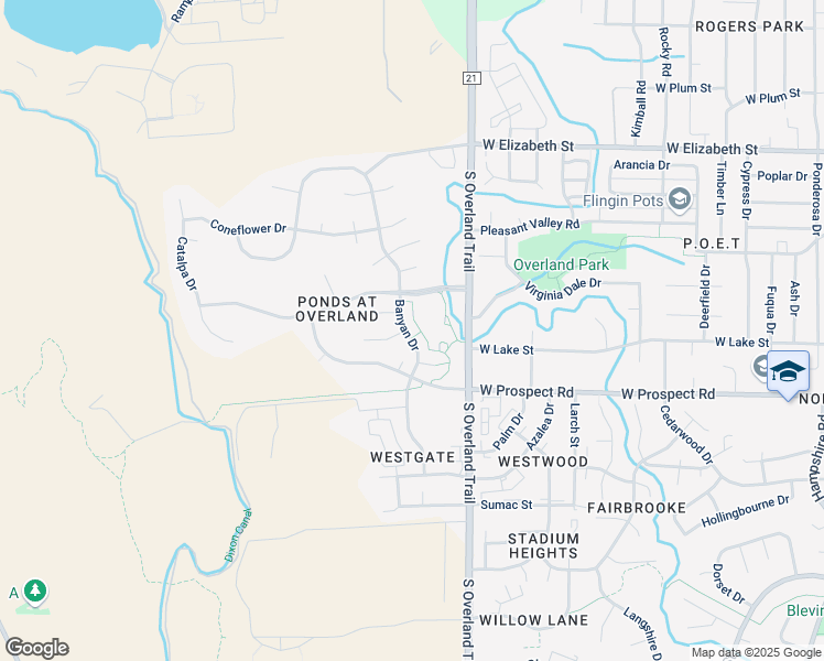 map of restaurants, bars, coffee shops, grocery stores, and more near 1503 Woodrose Court in Fort Collins