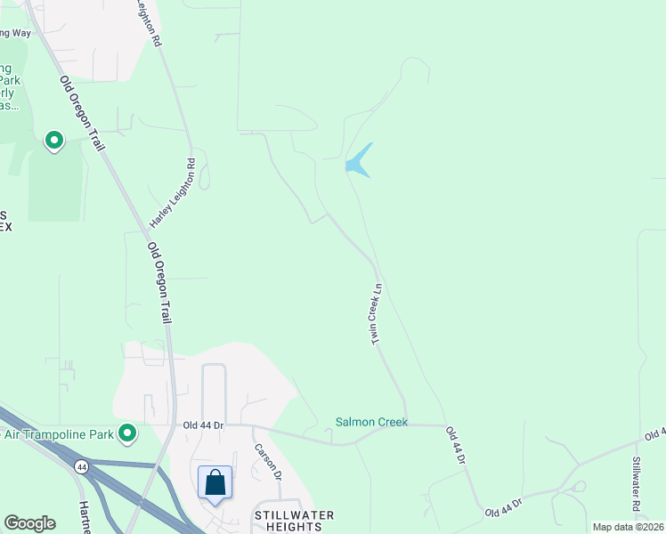 map of restaurants, bars, coffee shops, grocery stores, and more near 2448 Henderson Road in Redding