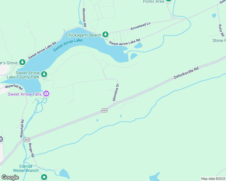 map of restaurants, bars, coffee shops, grocery stores, and more near 19 Elwood Lane in Pine Grove