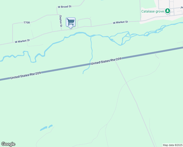 map of restaurants, bars, coffee shops, grocery stores, and more near 8760 U.S. 209 in Williamstown