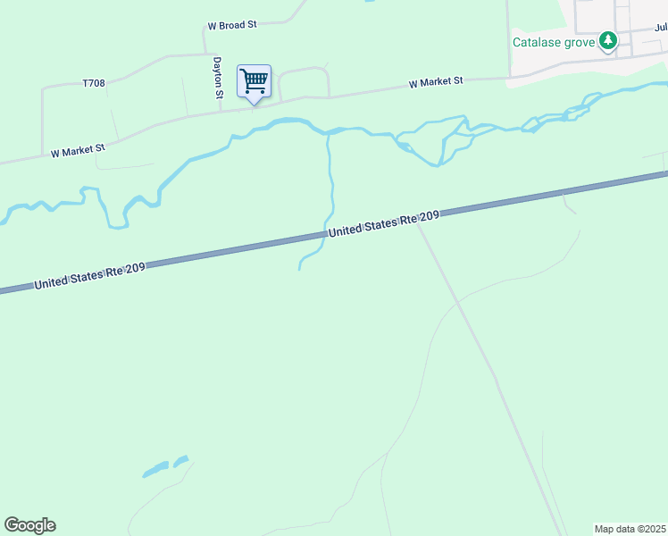 map of restaurants, bars, coffee shops, grocery stores, and more near 8760 U.S. 209 in Williamstown