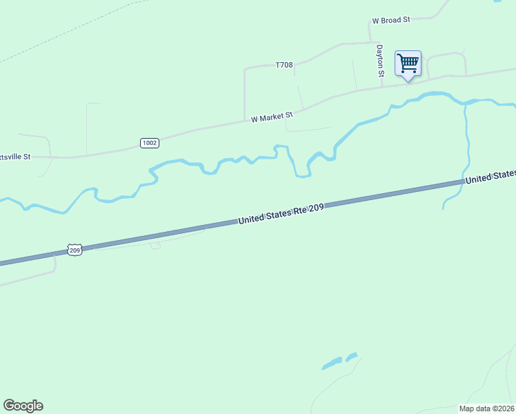 map of restaurants, bars, coffee shops, grocery stores, and more near L2 RR 209 in Lykens