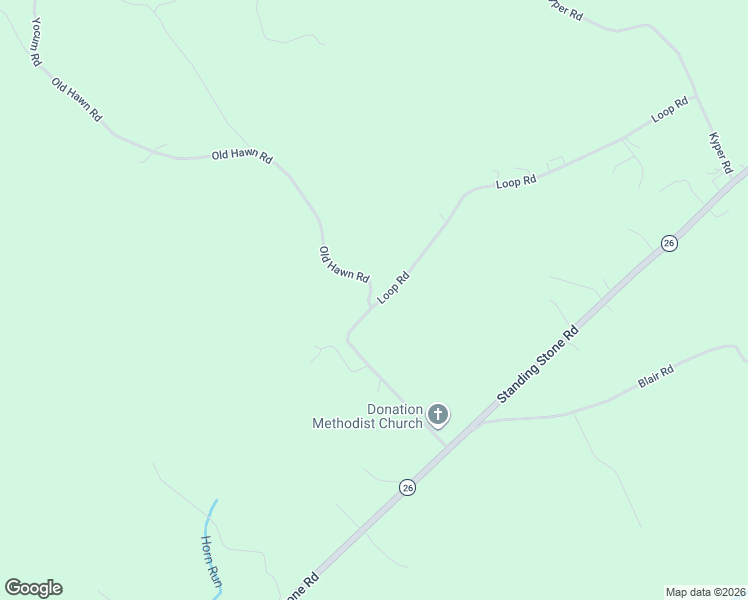 map of restaurants, bars, coffee shops, grocery stores, and more near 7102 Loop Road in Huntingdon