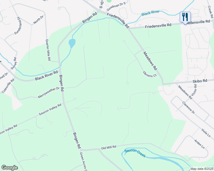 map of restaurants, bars, coffee shops, grocery stores, and more near 1710 White Acre Drive in Bethlehem