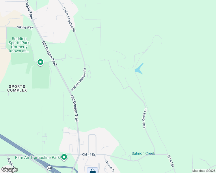 map of restaurants, bars, coffee shops, grocery stores, and more near 20496 Dir Kinder Way in Redding