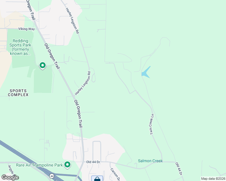 map of restaurants, bars, coffee shops, grocery stores, and more near 20496 Dir Kinder Way in Redding