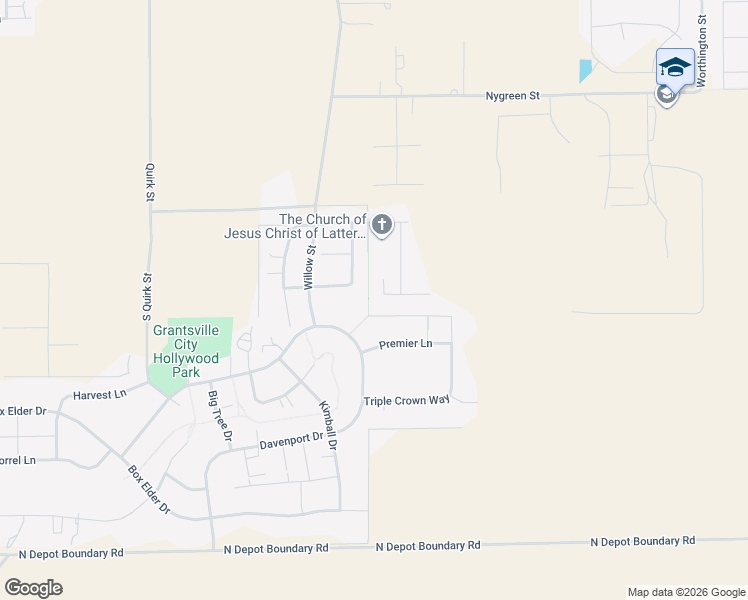 map of restaurants, bars, coffee shops, grocery stores, and more near 406 Zachary Way in Grantsville