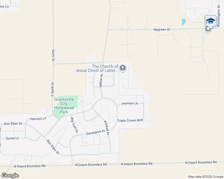 map of restaurants, bars, coffee shops, grocery stores, and more near 374 Palamino Way in Grantsville