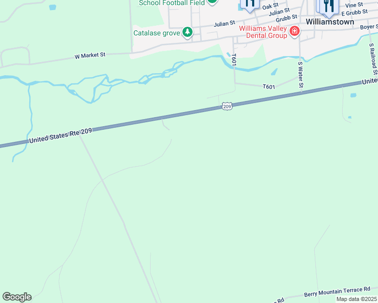 map of restaurants, bars, coffee shops, grocery stores, and more near in Williamstown