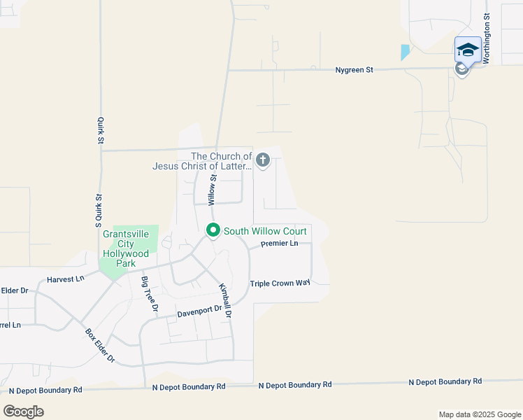 map of restaurants, bars, coffee shops, grocery stores, and more near 406 Zachary Way in Grantsville