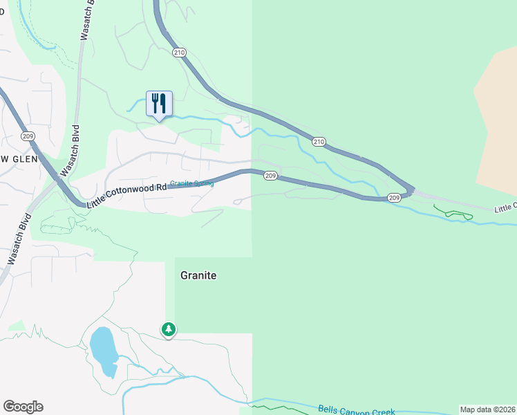 map of restaurants, bars, coffee shops, grocery stores, and more near 3916 Alta Approach Road in Sandy