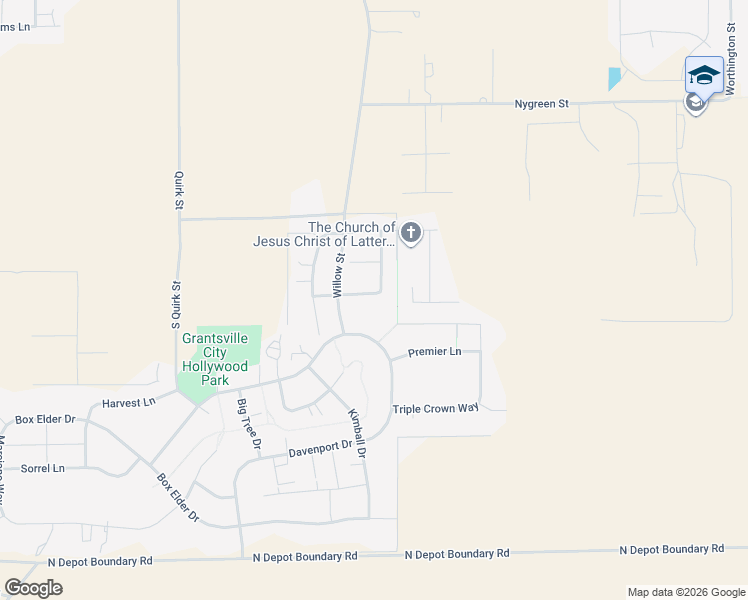 map of restaurants, bars, coffee shops, grocery stores, and more near 374 Palamino Way in Grantsville