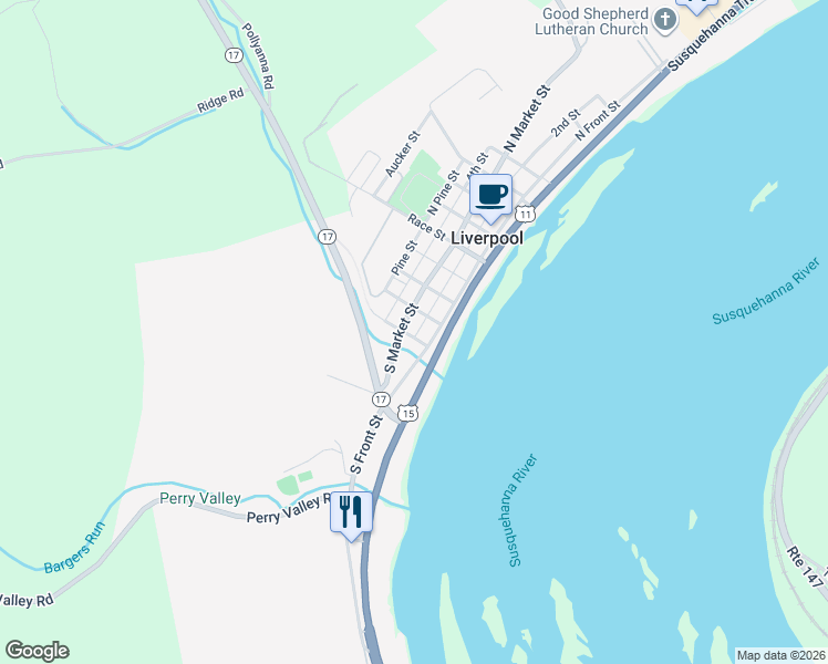 map of restaurants, bars, coffee shops, grocery stores, and more near 200 Chestnut Street in Liverpool