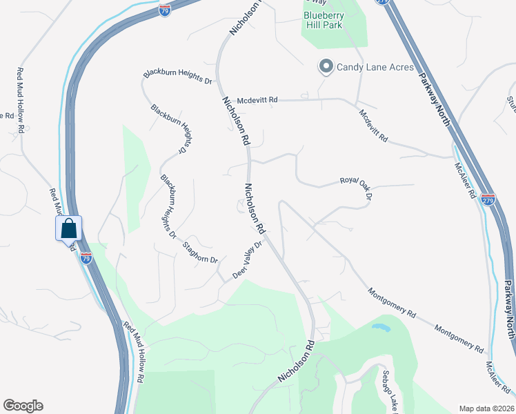 map of restaurants, bars, coffee shops, grocery stores, and more near 2342 Nicholson Road in Sewickley