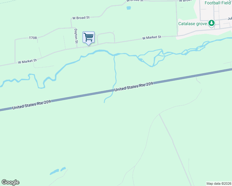 map of restaurants, bars, coffee shops, grocery stores, and more near 8746 U.S. 209 in Williamstown