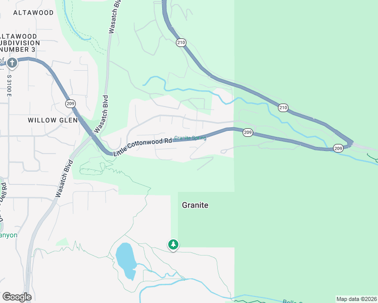 map of restaurants, bars, coffee shops, grocery stores, and more near 9870 Granite Slope Drive in Sandy