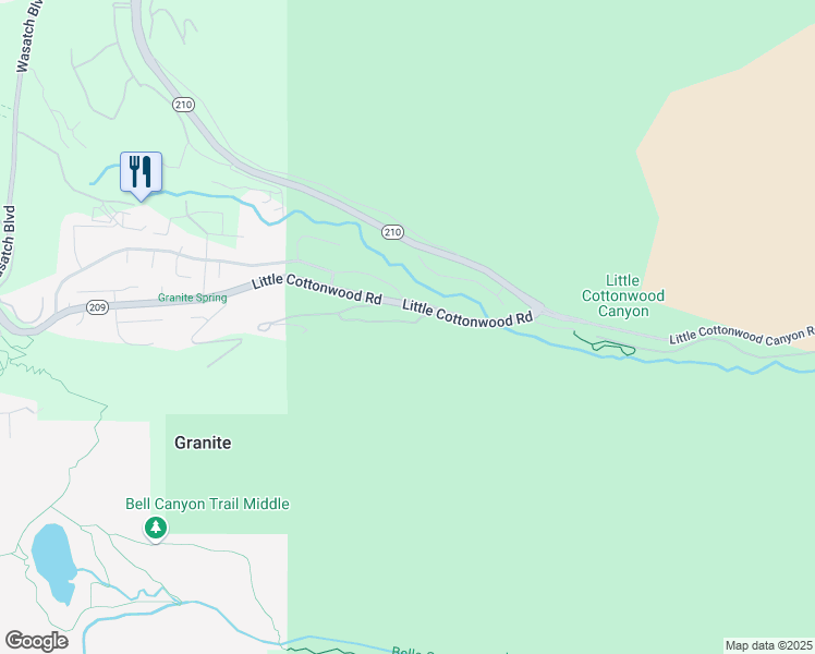 map of restaurants, bars, coffee shops, grocery stores, and more near 4110 Quarry Drive in Sandy