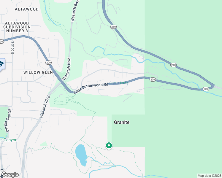 map of restaurants, bars, coffee shops, grocery stores, and more near Quiet Ridge Circle in Sandy