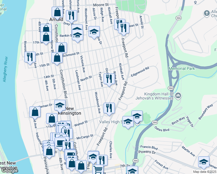 662 Catalpa Street, New Kensington PA Walk Score