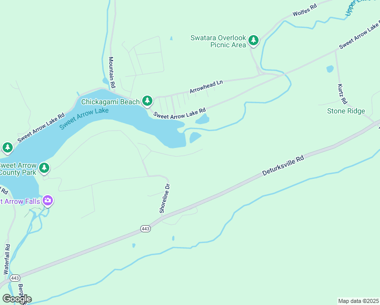 map of restaurants, bars, coffee shops, grocery stores, and more near 53 Lakefront Dr in Pine Grove