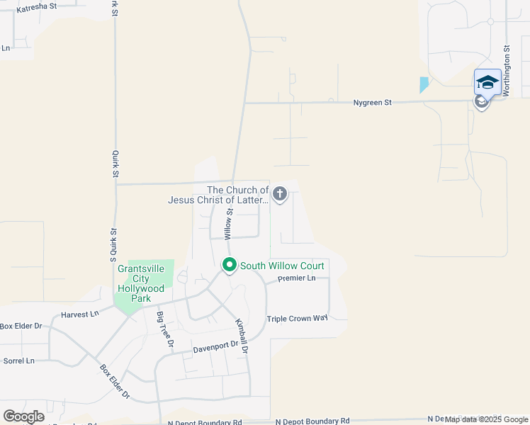 map of restaurants, bars, coffee shops, grocery stores, and more near 883 Poplar Lane in Grantsville