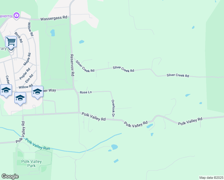 map of restaurants, bars, coffee shops, grocery stores, and more near 2225 Rose Lane in Hellertown