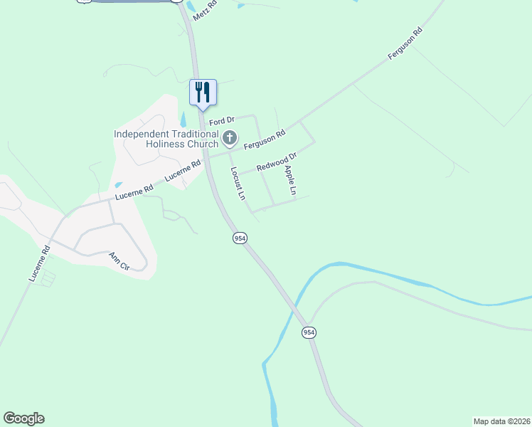 map of restaurants, bars, coffee shops, grocery stores, and more near 155 Locust Lane in Indiana