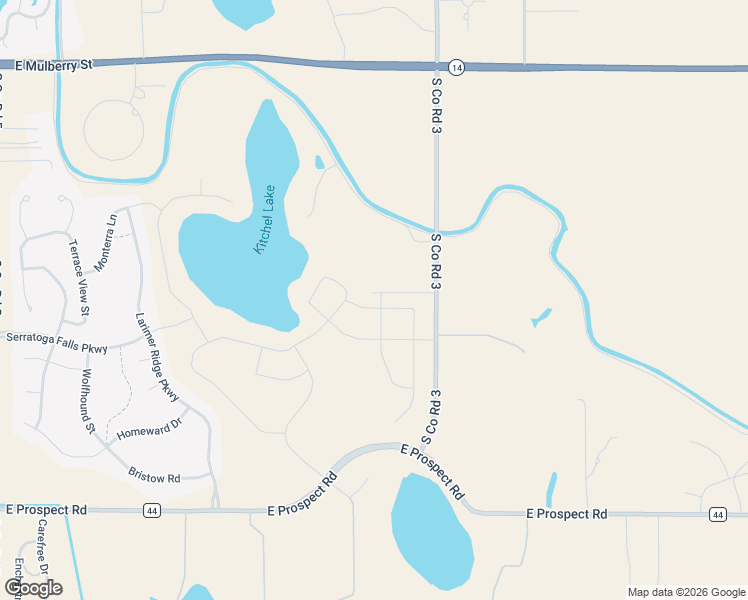 map of restaurants, bars, coffee shops, grocery stores, and more near 1195 South Co Road 3 in Fort Collins