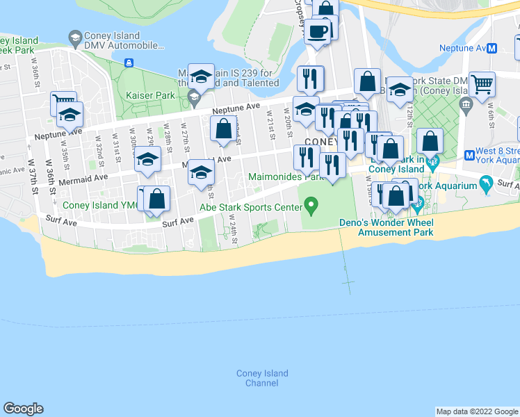 map of restaurants, bars, coffee shops, grocery stores, and more near in Brooklyn