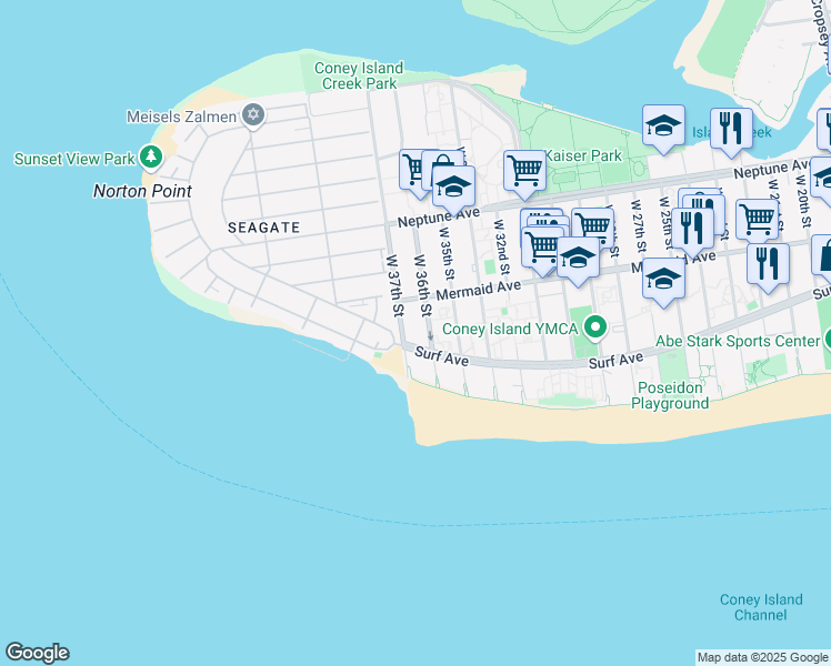 map of restaurants, bars, coffee shops, grocery stores, and more near in Brooklyn