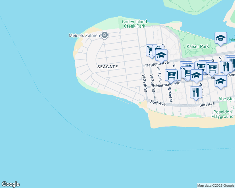 map of restaurants, bars, coffee shops, grocery stores, and more near 4006 Atlantic Avenue in Brooklyn