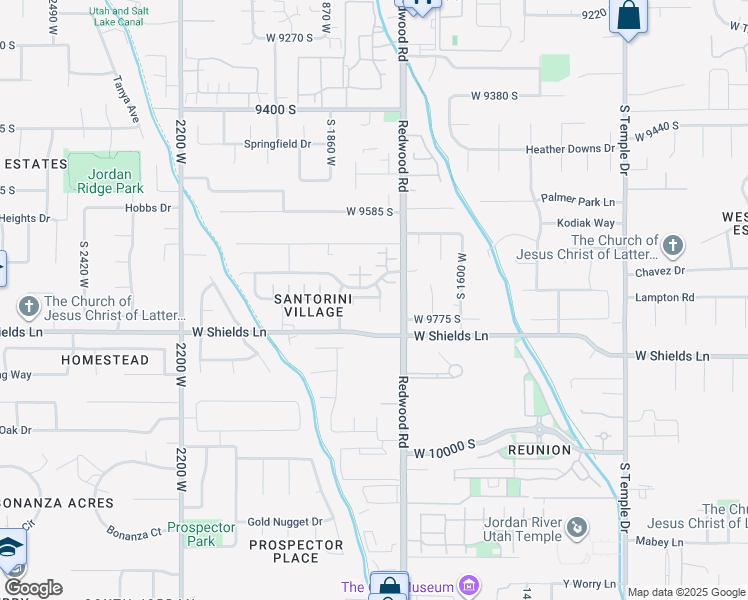 map of restaurants, bars, coffee shops, grocery stores, and more near 1767 Ikaros Lane in South Jordan