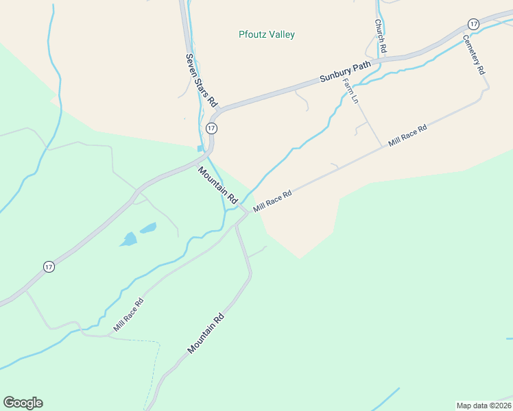 map of restaurants, bars, coffee shops, grocery stores, and more near 207 Mill Race Road in Millerstown