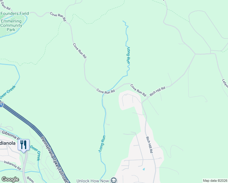 map of restaurants, bars, coffee shops, grocery stores, and more near 109 Cove Run Road in Cheswick