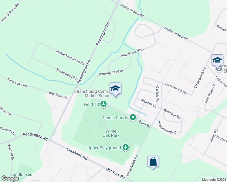 map of restaurants, bars, coffee shops, grocery stores, and more near in Branchburg