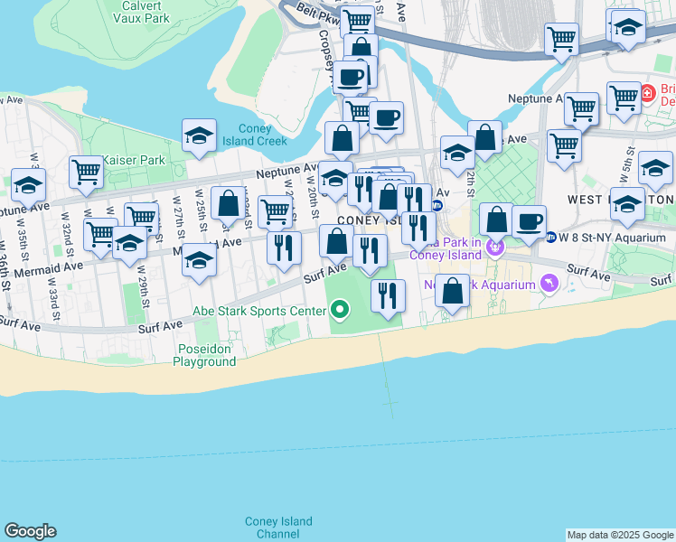 map of restaurants, bars, coffee shops, grocery stores, and more near in Brooklyn